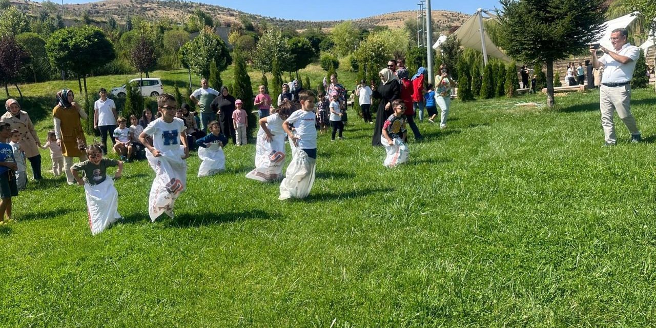 Yozgat Spor Vadisi’nde eğlenceli dakikalar! Minikler doyasıyla eğlendiler