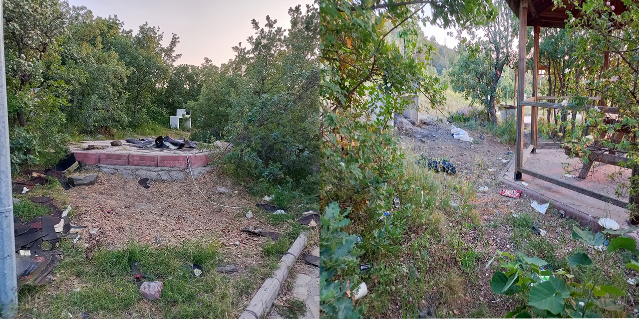 Piknik alanları dökülüyor temizlik sıfır