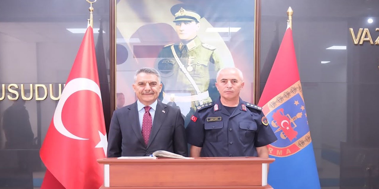 Vali Özkan'dan Jandarmaya Ziyaret: Kıdemli Albay Gürol Okyar Görevine Başladı
