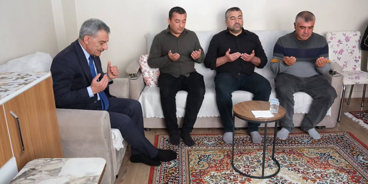 Vali Mehmet Ali Özkan’dan Avcı Ailesine Taziye Ziyareti